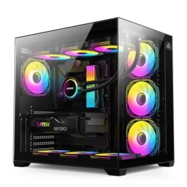 Monarch City Ranger X7 ARGB Mid-Tower ATX Gaming Case Black