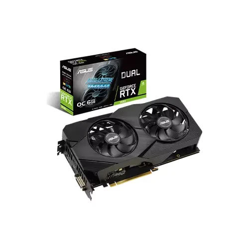  ASUS DUAL GEFORCE RTX 2060 6GB OC EDITION EVO GRAPHICS CARD 
