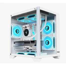  OVO F919-W Sea View 5 ARGB Infinity Fan Micro ATX Casing 