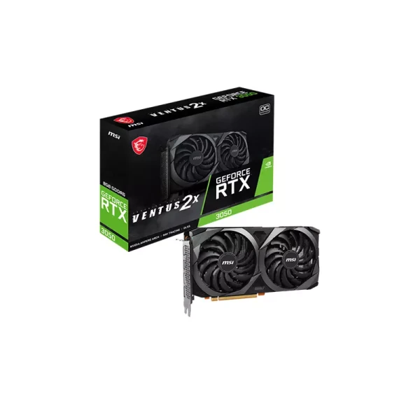  MSI GEFORCE RTX 3050 VENTUS 2X XS 8GB OC GDDR6 GRAPHICS CARD 