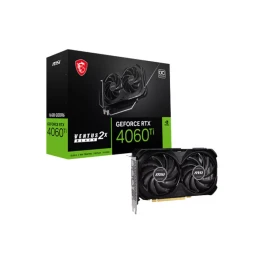  MSI GEFORCE RTX 4060 TI VENTUS 2X BLACK 16G OC 16GB GRAPHICS CARD 