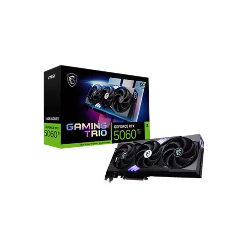  MSI GeForce RTX 5060 Ti 16G GAMING TRIO OC 16GB GDDR7 Graphics Card 