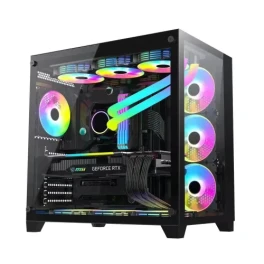  PC Power ICEBERG V2 BK Mid Tower Gaming Casing Black 