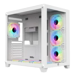 PC Power ICEBERG V2 White With 650W PSU AND 7 FANS Gaming Case