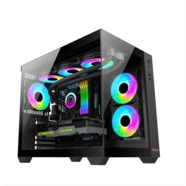 PC POWER ICELAND BK Casing With 6 FANS and 650W PSU