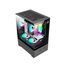  Monarch Ice Cooler X5 ARGB Desktop Gaming Case Black 
