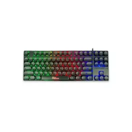  PC POWER K87 Black Retro Punk Suspension Keyboard 