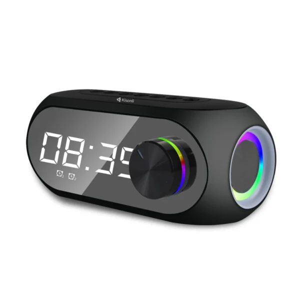  Kisonli LP-2S Bluetooth Speaker With Clock 