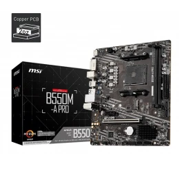  MSI B550M-A PRO DDR4 AMD AM4 Micro ATX Motherboard 