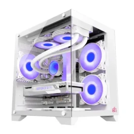  Monarch Mystery Box X5 Desktop Gaming Case White 