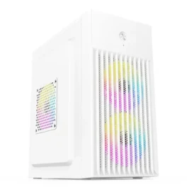 Wintech PRO BOX MESH V2 WH Mini Tower White Micro-ATX Desktop Case With PSU