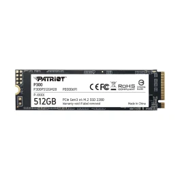  Patriot P300 512GB M.2 2280 PCIe NVMe SSD 