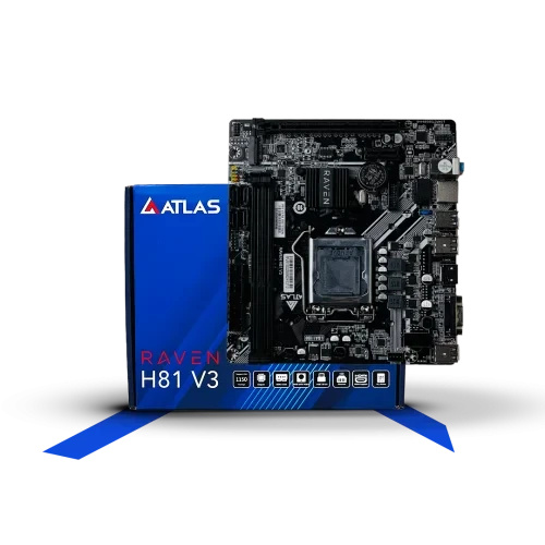  ATLAS RAVEN H81 V3- Reliable ATX Motherboard 