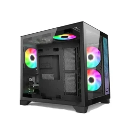 OVO SEA VIEW K18B Mid Tower RGB Gaming Case Black
