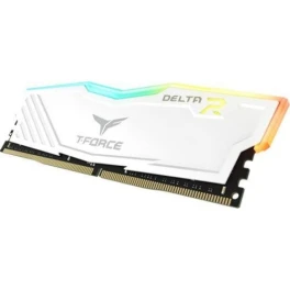  Team T-Force Delta RGB 8GB DDR4 3200MHz CL16 White Gaming Desktop RAM with Heatsink 