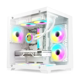  TECH POWER TM101 5 ARGB White Gaming Casing 
