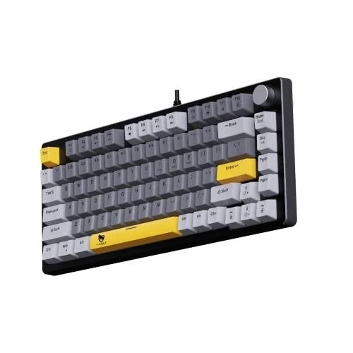  T-Wolf ZK82 RGB Wired 75% Black Mechanical Keyboard 